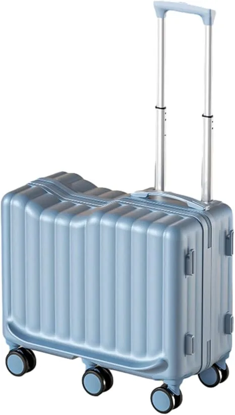 ELDA 22" Ride-On Kids Suitcase with Spinner Wheels Cute Carry on Hardside Trolly Luggage Lightweight with Combination Lock, Travel Essential - The Explore Horizon