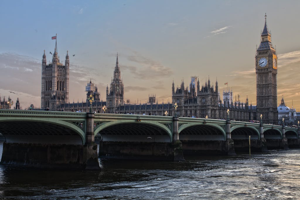 Bridge over River in City - The Explore Horizon