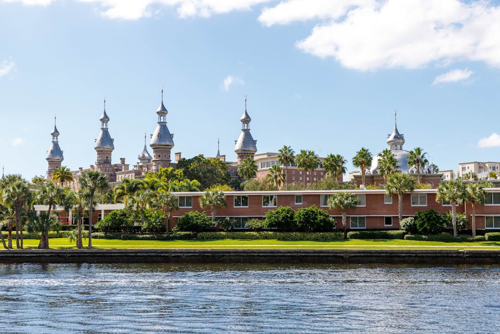 University of Tampa Building seen from the River, Florida, USA - The Explore Horizon